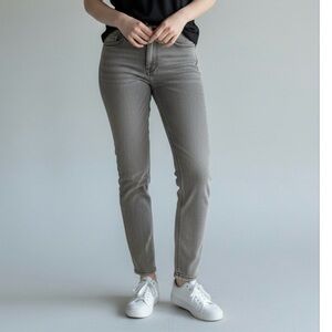 H&M‎ gray skinny pull on pants skinny jeans size 4
